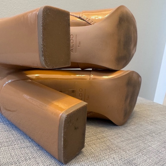 Aldo Audrella Patent Leather Ankle Boot Bootie Size 10 - Picture 12 of 12